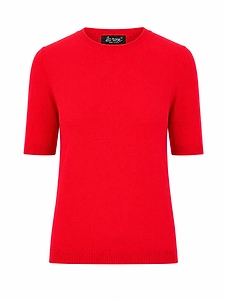 La Rose La Rose Maglia 3/4 Cashmere Rosso