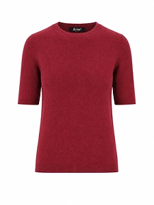 La Rose La Rose Maglia 3/4 Cashmere Bordeaux