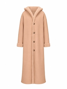 La Rose Cappotto Montone Lungo Reversibile