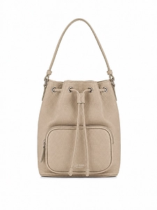 La Rose La Rose Borsa Sacchetto Grande Beige Scuro
