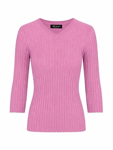 La Rose Collo A V Cashmere+Seta