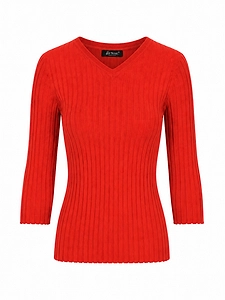 La Rose Collo A V Cashmere+Seta
