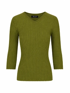 La Rose Collo A V Cashmere+Seta