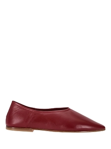 La Rose Lipstick Red Leather Babu Shoes