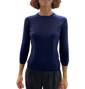 La Rose La Rose Maglia 3/4 Cashmere Blue
