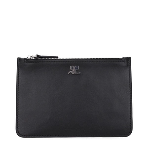 CourrÈGes Wallet Woman Black Leather