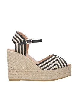 Espadrilles Sandals Black+Nude