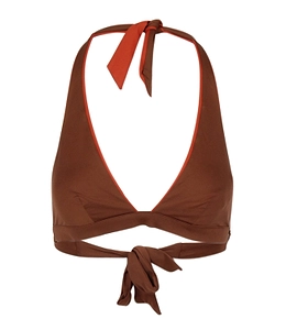 Max Mara Beachwear Top Brown+Orange
