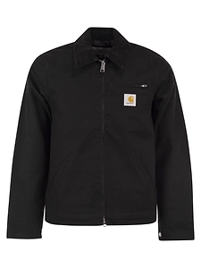 Carhartt Cotton Canvas Jacket With Padding And Corduroy Collar