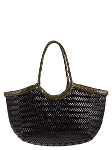 Dragon Nantucket Two Tone Woven Buffalo Calfskin Bag