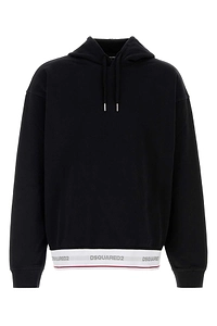 Dsquared Black Cotton Oversize Sweatshirt