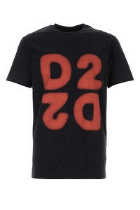 Dsquared Black Cotton T Shirt