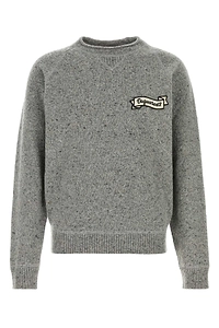Dsquared Melange Grey Wool Blend Sweater