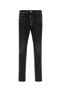Dsquared Black Denim Teddy Jeans