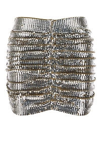 Dsquared Embellished Wool Mini Skirt