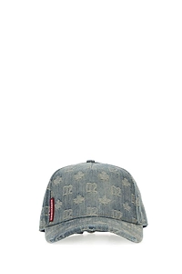 Dsquared Embroidered Denim Baseball Cap
