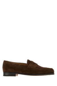 John Lobb Brown Suede Lopez Loafers