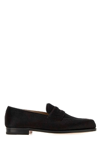 John Lobb Two Tone Calf Hair Lopez Loafers