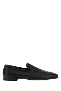 John Lobb Black Leather Tyne Ii Loafers