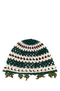 Alanui Embroidered Crochet Beanie Hat
