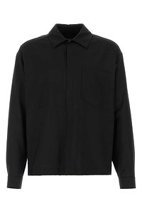 Herno Laminar Black Twill Shirt