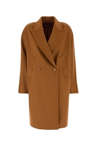 Mm Studio Orange Wool Mastro Coat