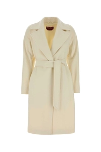 Mm Studio Ivory Wool Ravenna Coat