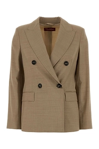 Mm Studio Beige Wool Umico Blazer
