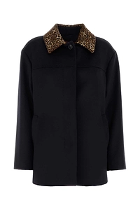 Mm Studio Dark Blue Wool Calamo Jacket