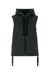 Mm The Cube Bottle Green Polyester Greengo Sleeveless Jacket