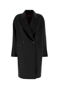 Mm Studio Black Wool Mastro Coat