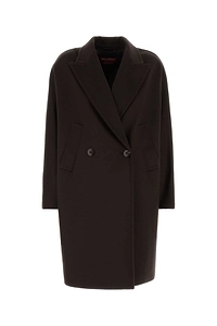 Mm Studio Dark Brown Wool Mastro Coat