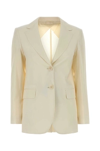 Mm Studio Cream Wool Assenzi Blazer