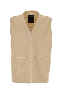 Herno Laminar Beige Wool Vest