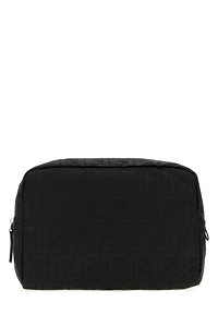 Fendi Embroidered Fabric Medium Beauty Case