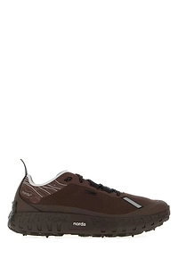 Norda Brown Canvas Sneakers
