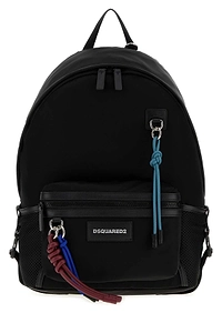 Dsquared Black Nylon Basic Backpack