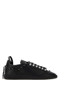 Dsquared Black Nappa Leather Dsquared2 Rebels Sneakers