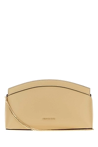 Michael By Michael Kors Sand Leather Small Athena Clutch