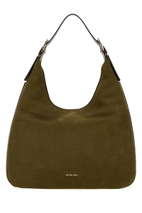 Michael By Michael Kors Olive Green Nubuck Large Nolita Shopping Bag