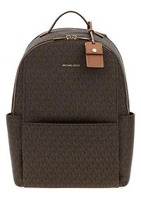 Michael By Michael Kors Printed Canvas Medium Sable Backpack