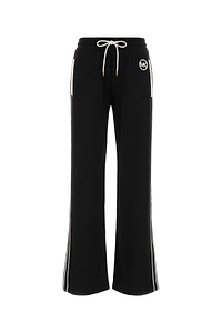 Michael By Michael Kors Black Tech Fabric Joggers