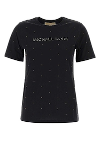 Michael By Michael Kors Black Cotton T Shirt