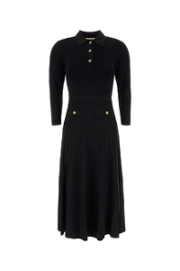 Michael By Michael Kors Black Knit Dress