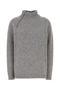 Gimaguas Melange Grey Wool Blend Xavi Oversize Sweater