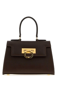 Carbotti Brown Leather Licia Handbag