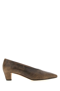 Calvin Klein Collection Black Leather Bri Pumps