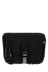 A.P.C. Black Fabric Banane Belt Bag