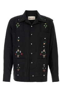Baziszt Black Cotton Byrsa Shirt