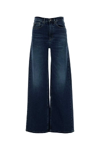 Lois Stretch Denim Skater Wide Leg Jeans